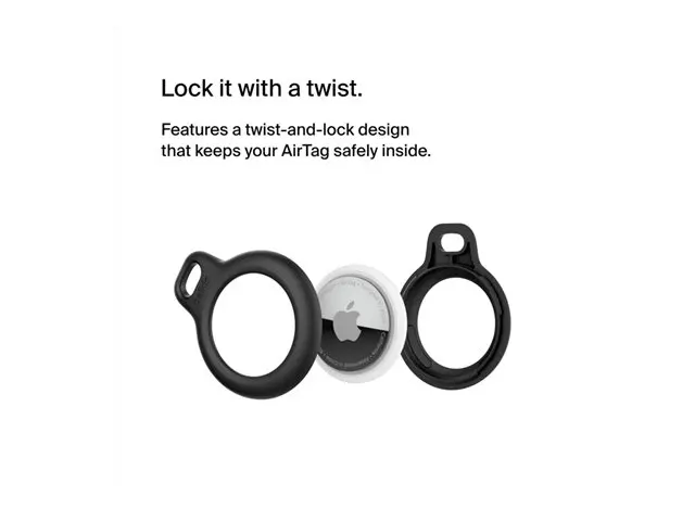 hoesje apple airtag black keychain 2.webp