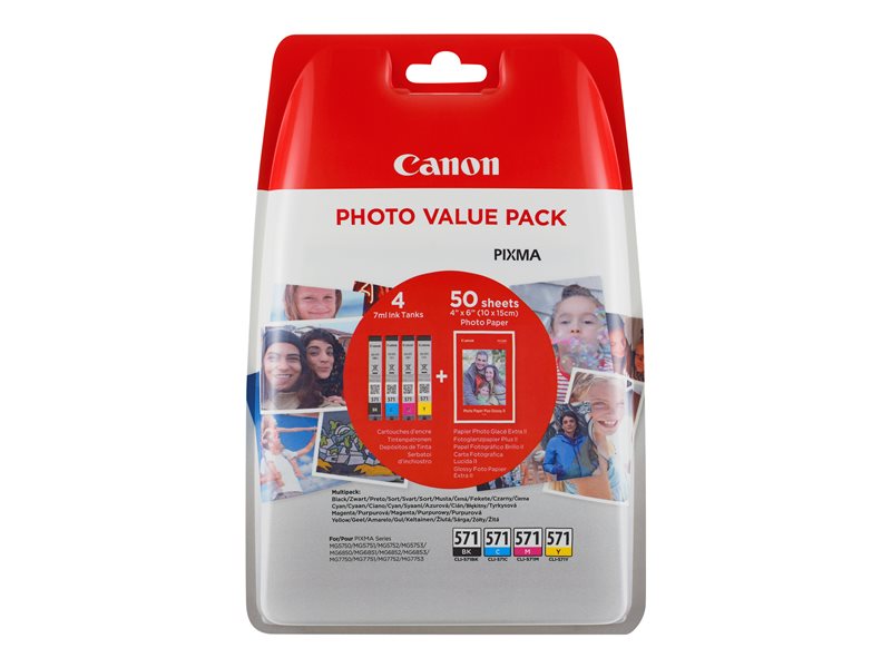 Inkt Canon CLI571XL Value Pack Blister