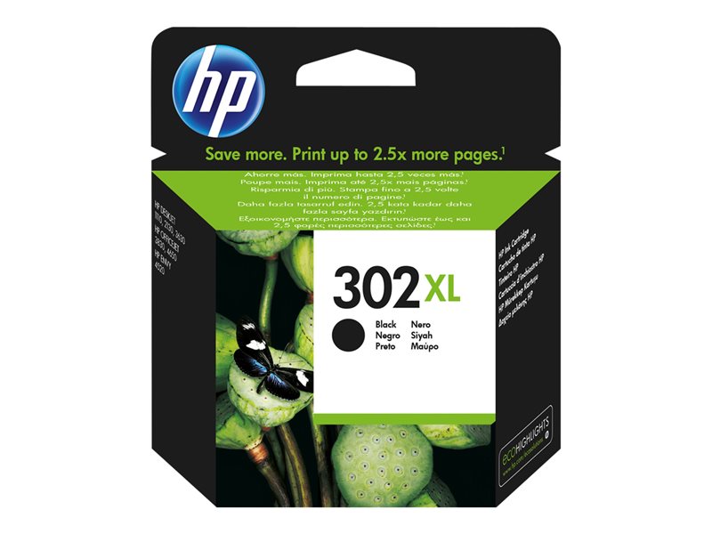 [00535427] Inkt HP 302XL Zwart