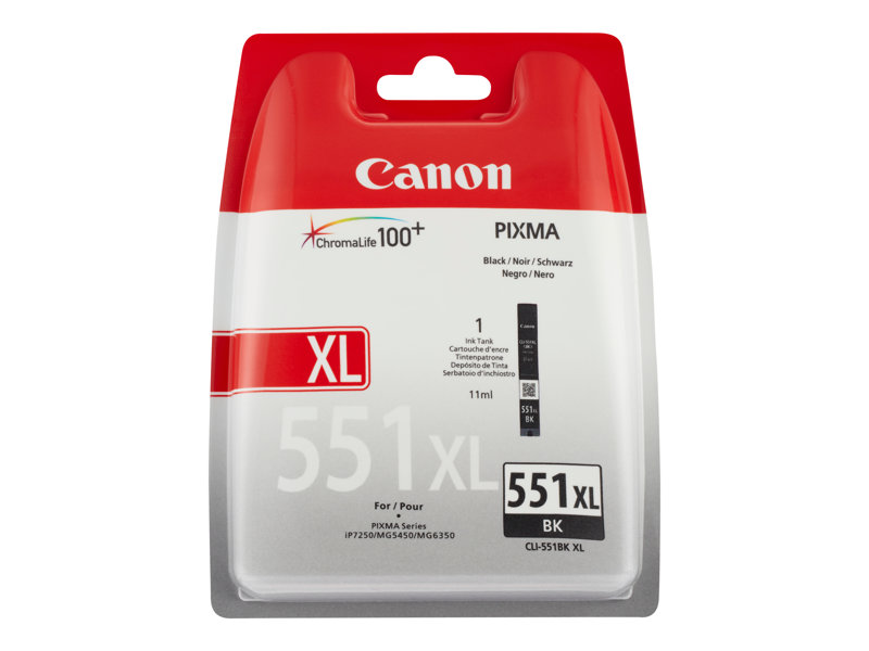 [00534758] Inkt Canon CLI551 Zwart XL