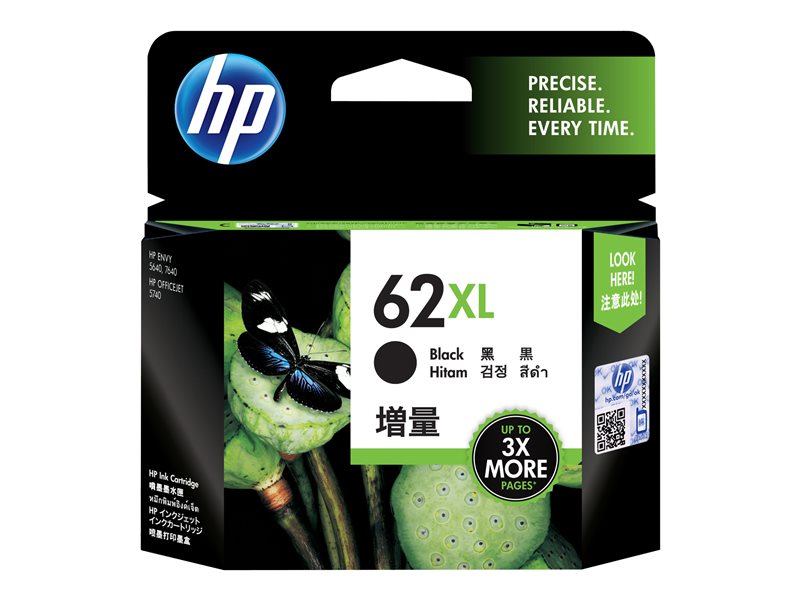 Inkt HP 62XL Zwart