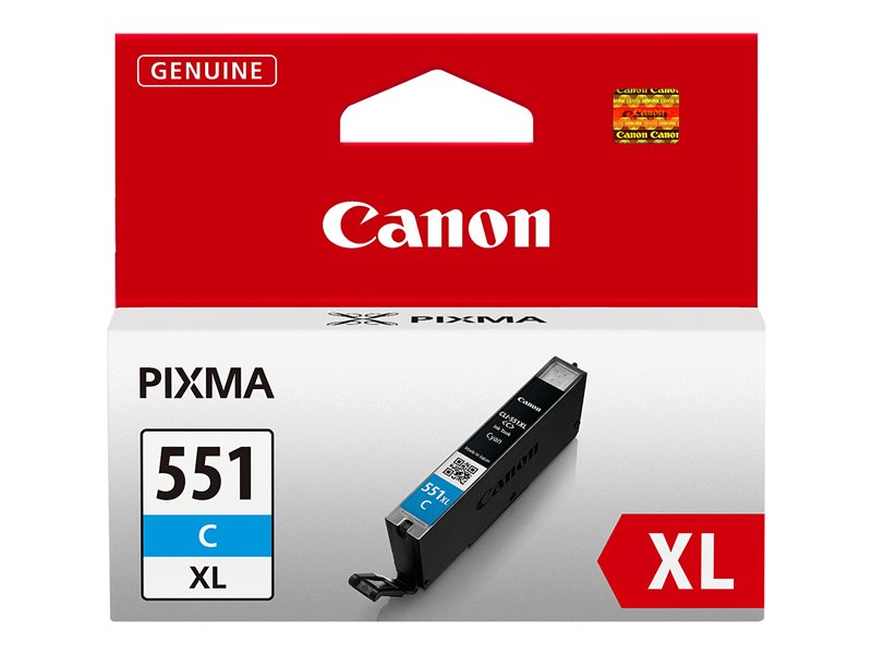 Inkt Canon CLI551 Cyaan Blister XL