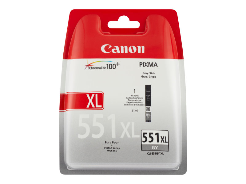 Inkt Canon CLI551 Grijs XL