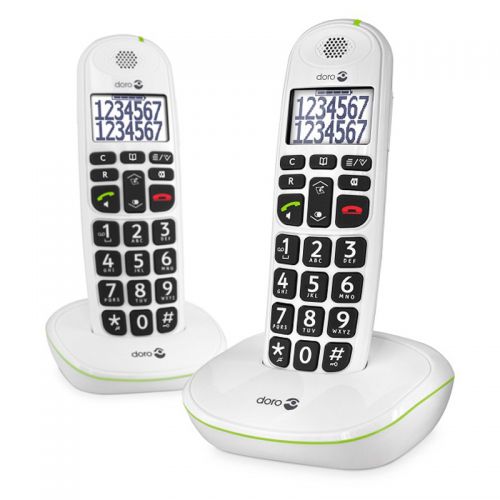 Telefoon Doro PhoneEasy 110 Duo Wit