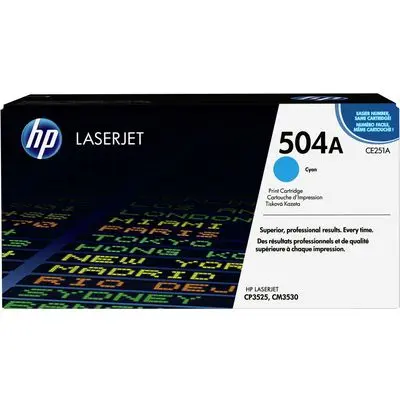 Toner HP 504A Cyaan **