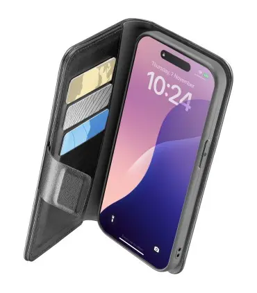 Hoesje iPhone 16e/17e - Agendaboek Zwart