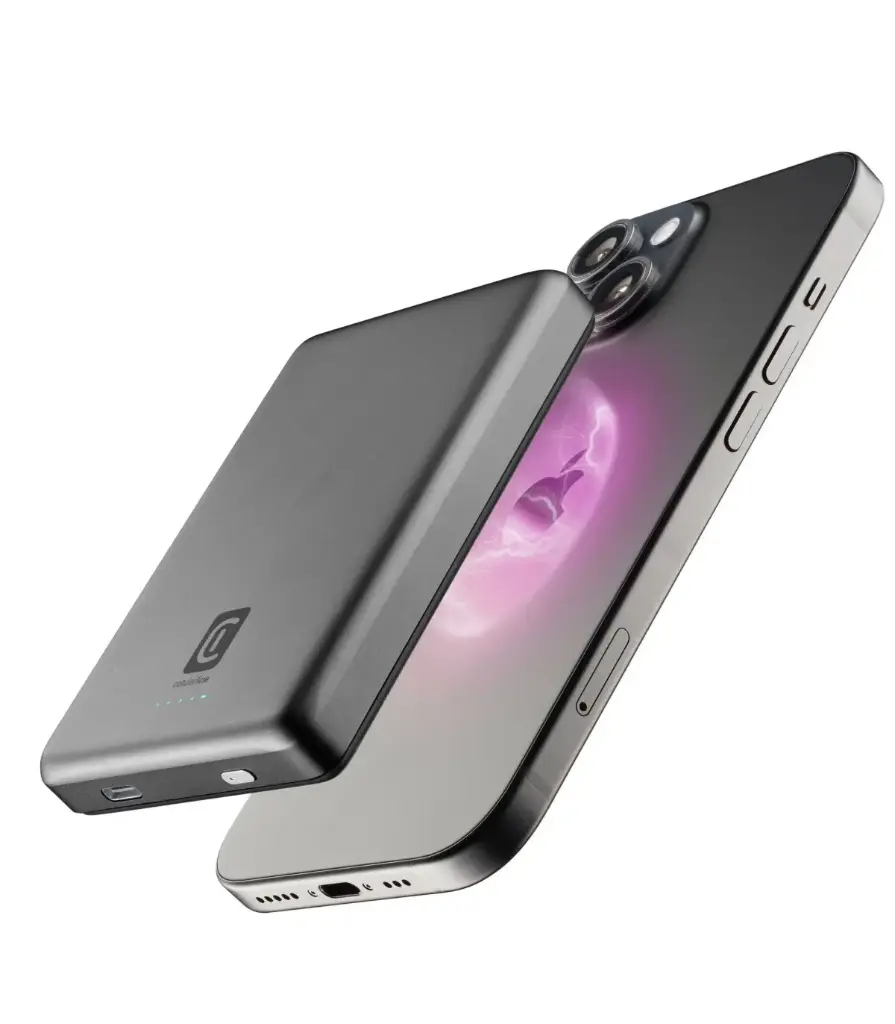Draagbare lader 10000mAh, MagSafe, donkergrijs