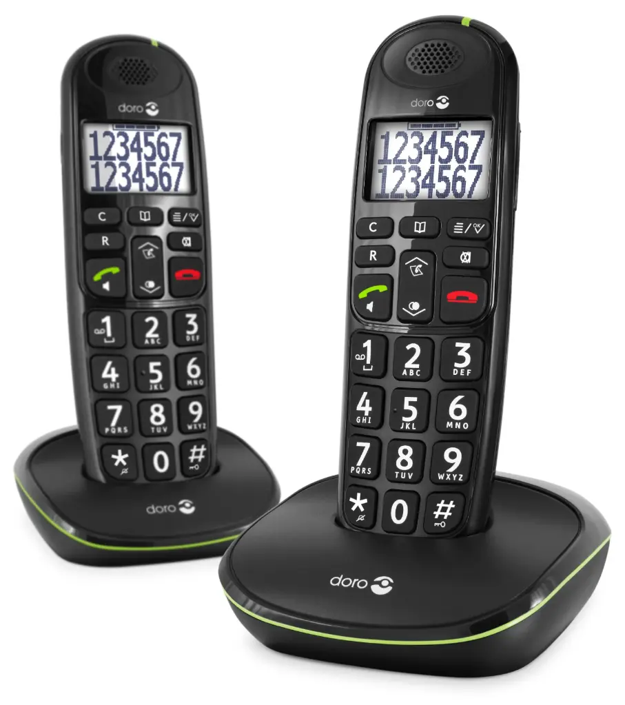 Telefoon Doro PhoneEasy 110 Duo Zwart