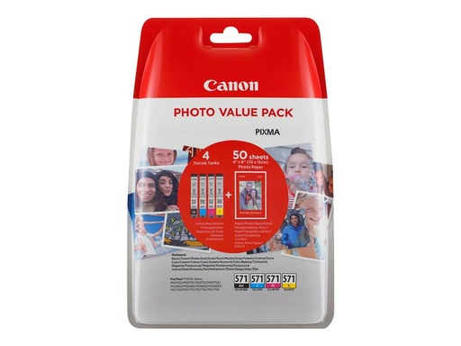 [00540032] Inkt Canon CLI571 Value Pack Blister