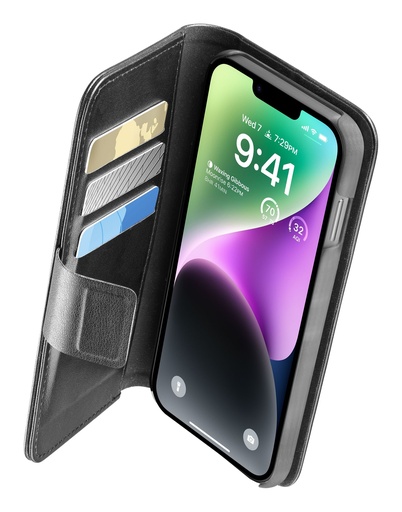 [68581] Hoesje iPhone 14 -  Book Agenda, zwart