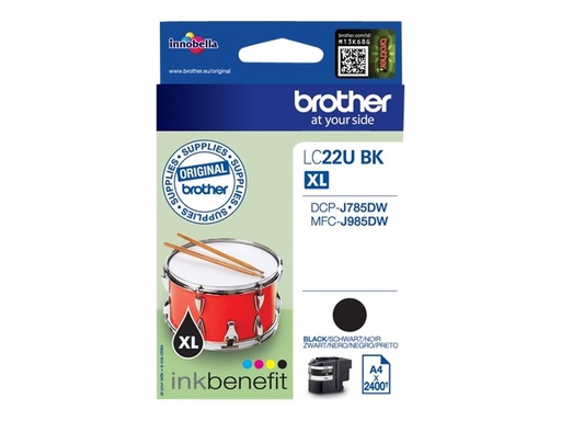 [00582315] Inkt Brother LC22U zwart