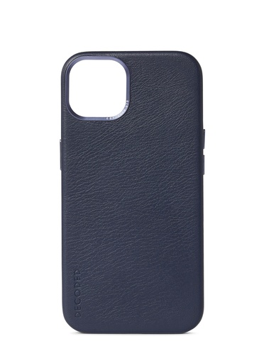 [75560] Hoesje iPhone 13 - leather case magsafe, steel blue