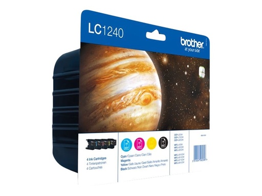 [00432788] Inkt Brother LC1240 C/M/Y/B Pakket