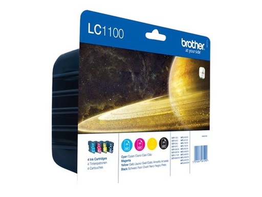 [00440127] Inkt Brother LC1100 C/M/Y/B Pakket