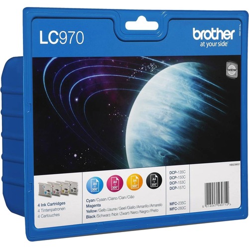 [00471046] Inkt Brother LC970 C/M/Y/B Pakket