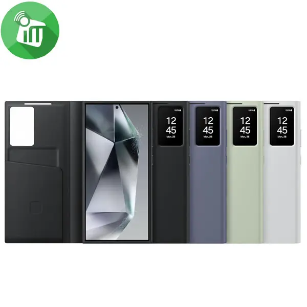 Hoesje Samsung Galaxy S24 Ultra - Smart View Wallet Case Black